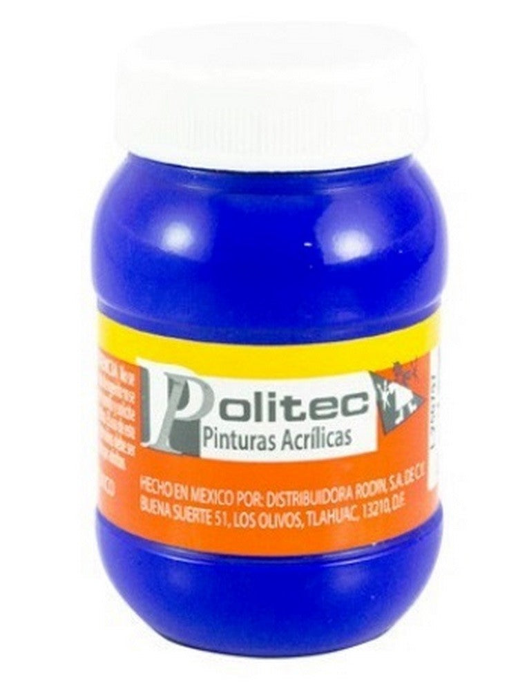 Pintura Acrílica Línea300 100ml Azul Ultramar Politec® #315 Pieza 7501230031534 01