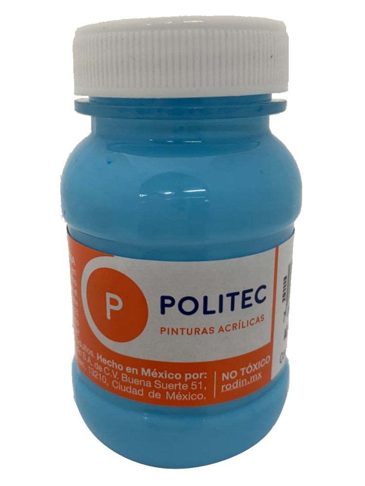 Pintura Acrílica Línea300 100ml Azul pastel Politec® #316 Pieza 7501230031633 01