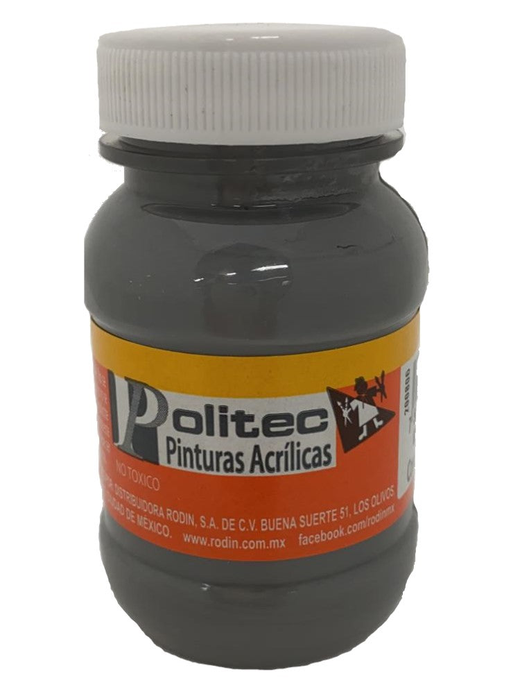 Pintura Acrílica Línea300 100ml Gris Politec® #317 Pieza 7501230031732 01