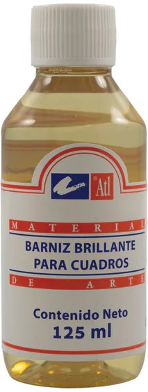 Barniz Para Cuadros Brillante 125ml Atl® Frasco 7501139110286