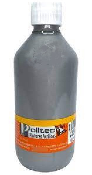 Pintura Acrílica Línea700 #701 Metálico 250ml Plata Politec® Pieza 7501230070045 01