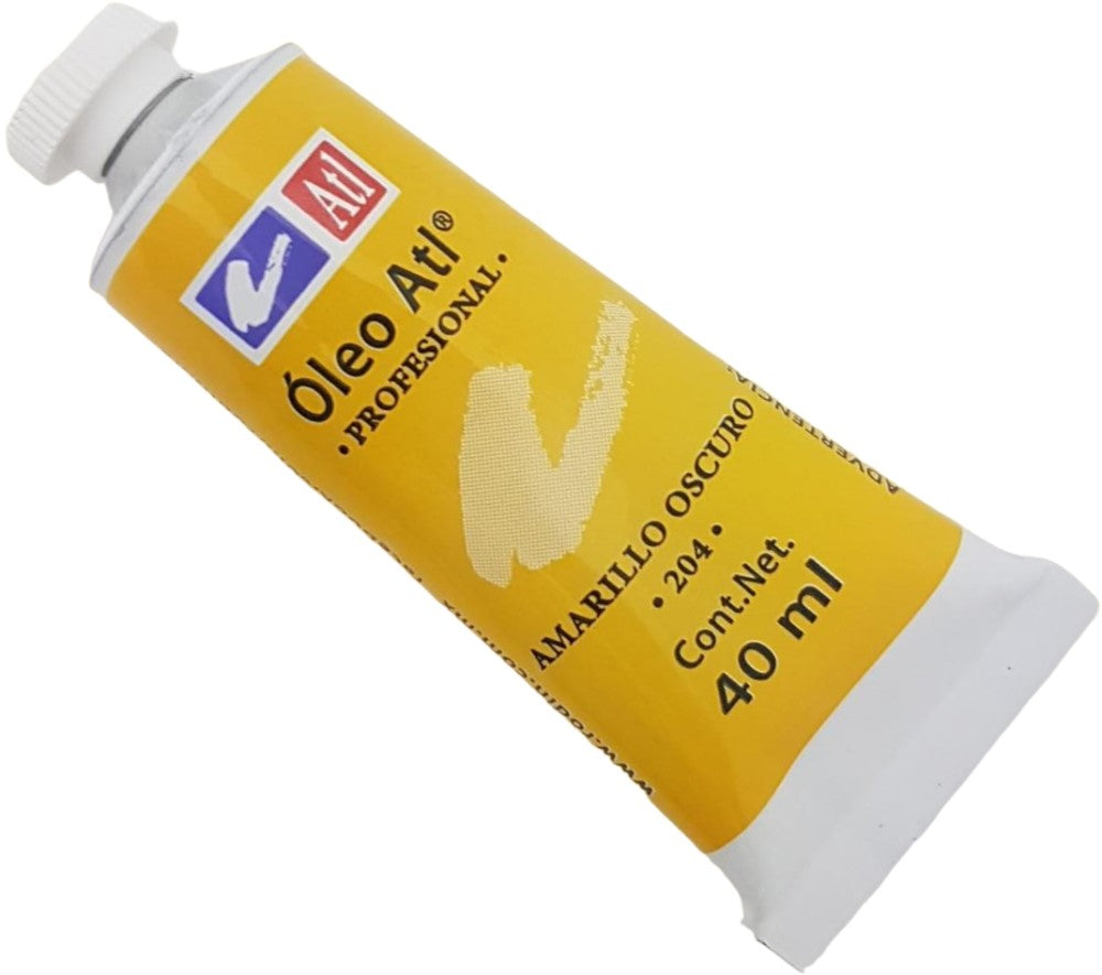Pintura Oleo Atl 40ml Amarillo Oscuro Alt® T-14 204 Tubo 7501139110811 01