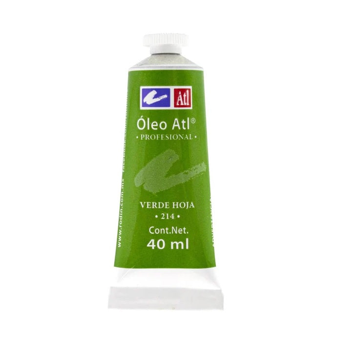 Pintura Oleo Atl 40ml Verde Hoja Alt® T-14 214 Tubo 7501139110903 01