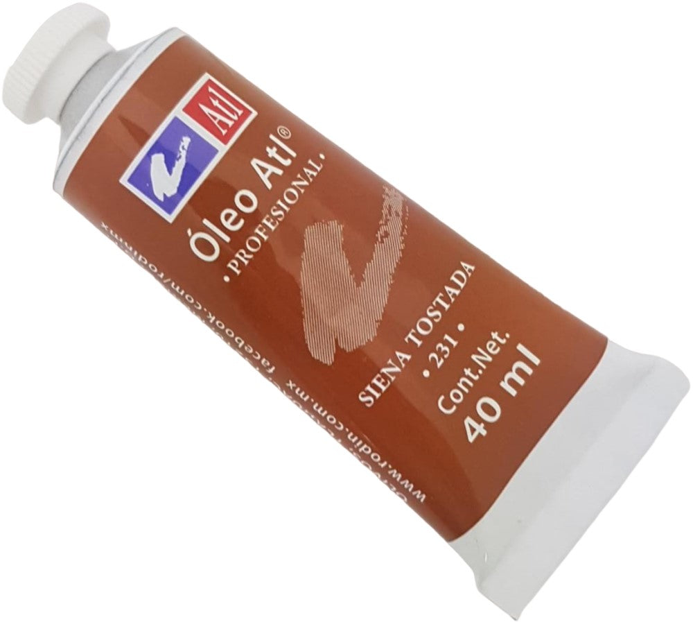 Pintura Oleo Atl 40ml Siena Tostada Alt® T-14 231 Tubo 7501139111054 01