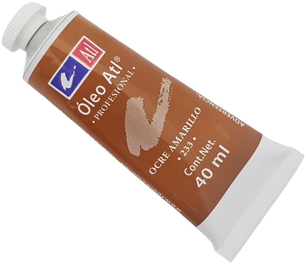 Pintura Oleo Atl 40ml Ocre Amarillo Alt® T-14 233 Tubo 7501139111078 01