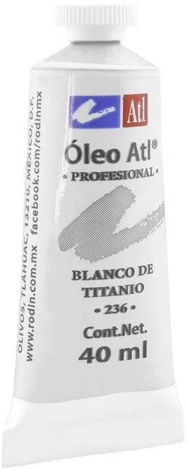 Pintura Oleo Atl 40ml Blanco Titanio Alt® T-14 236 Tubo 7501139111115 01