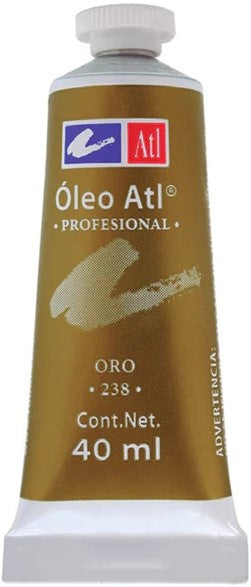 Pintura Oleo Atl 40ml Oro Metálico Alt® T-14 238 Tubo 7501139122906 01