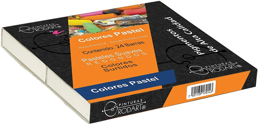 Barras Pastel Suaves Redondos Secos Colores Est.c/24 RODART® 13875 [Estuche] 7501139174806 3
