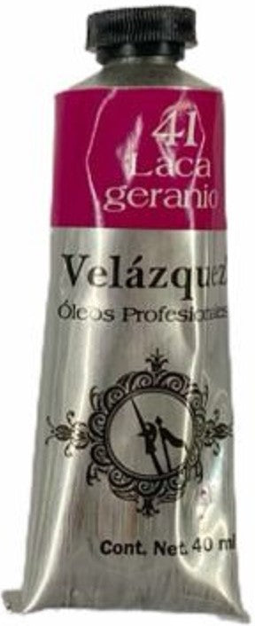 Pintura Oleo Velázquez Laca Geranio 40ml T-14 Roel® P04001441 Tubo 7501858971472 01