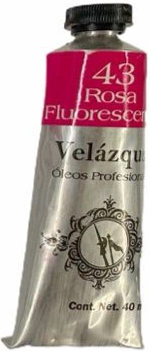 Pintura Oleo Velázquez Rosa Fluorescente 40ml T-14 Roel® P04001443 Tubo 7501858971496 01