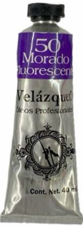 Pintura Oleo Velázquez Morado Fluorescente 40ml T-14 Roel® P04001450 Tubo 7501858990596 01