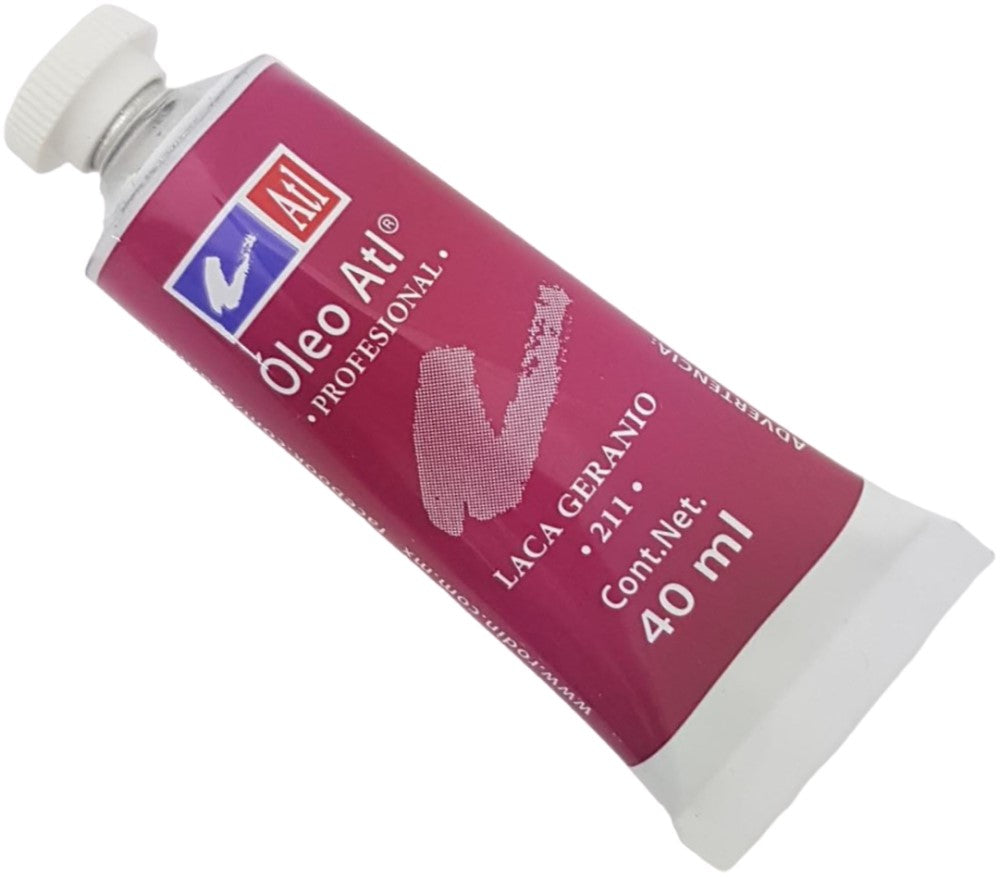 Pintura Oleo Atl 40ml Laca Geranio Alt® T-14 211 Tubo 7501139110873 01