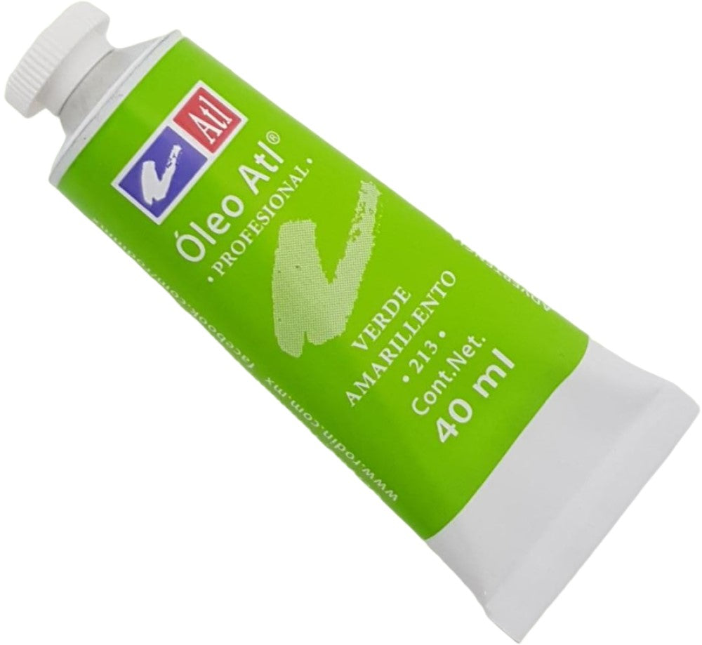 Pintura Oleo Atl 40ml Verde Amarillen Alt® T-14 213 Tubo 7501139110897 01