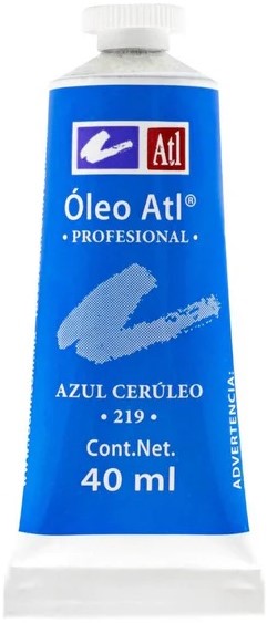 Pintura Oleo Atl 40ml Azul Cerúleo Alt® T-14 219 Tubo 7501139110958 01