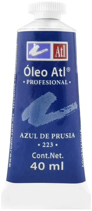 Pintura Oleo Atl 40ml Azul Prusia Alt® T-14 223 Tubo 7501139110989 01