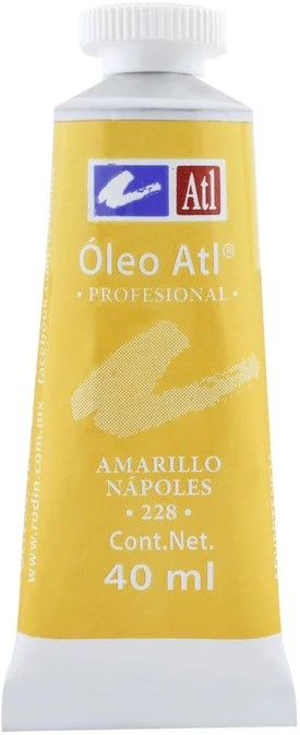 Pintura Oleo Atl 40ml Amarillo Napole Alt® T-14 228 Tubo 7501139111023 01