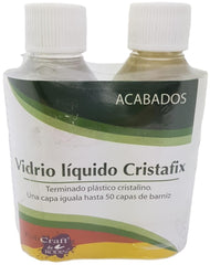 Resina Vidrio Líquido Cristafix 230ml Plástico 2 Piezas Rodin® 230 [Pieza] 7501139111900