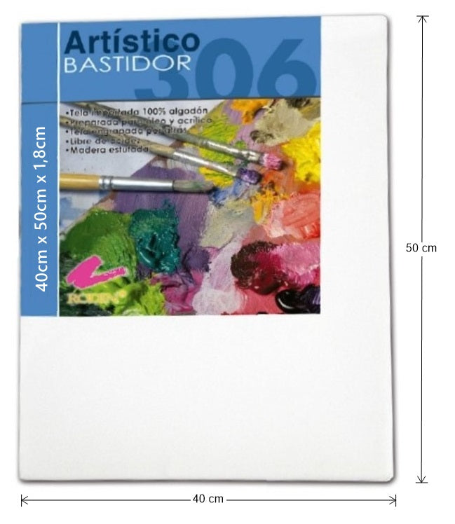 Bastidor Estándar T-306 1.8cm de canto 40×50cm Rodin® [Pieza] 7501139123989