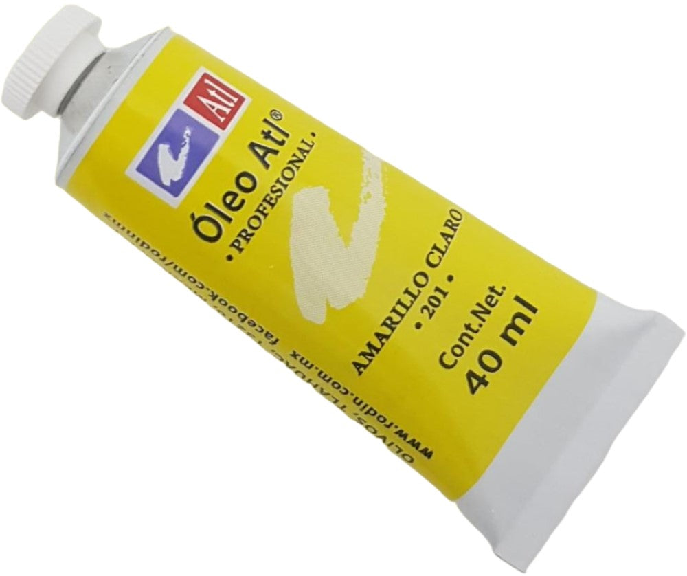 Pintura Oleo Atl 40ml Amarillo Claro Alt® T-14 201 Tubo 7501139110798 01