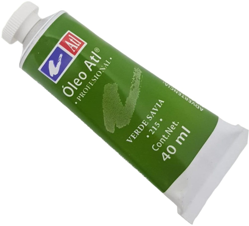 Pintura Oleo Atl 40ml Verde Savia Alt® T-14 215 Tubo 7501139110910 01