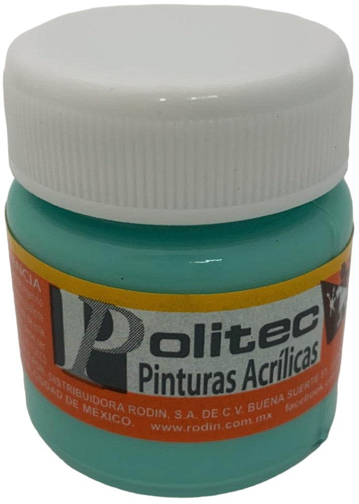 Pintura Acrílica Línea300 30ml Verde Pálido Politec® #333 Pieza 7501230033323 01