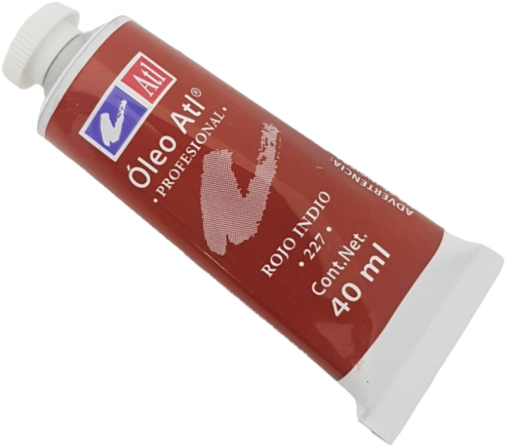 Pintura Oleo Atl 40ml Rojo Indio Alt® T-14 227 Tubo 7501139111016 01