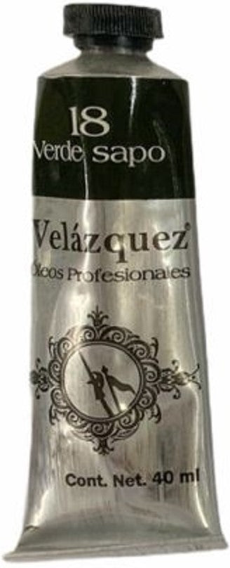 Pintura Oleo Velázquez Verde Sapo 40ml T-14 Roel® P04001418 Tubo 7501858902094 01