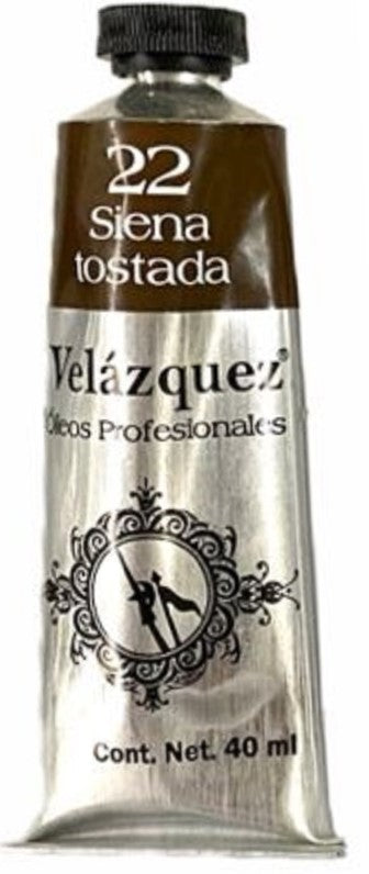 Pintura Oleo Velázquez Siena Tostada 40ml T-14 Roel® P04001422 Tubo 7501858914066 01
