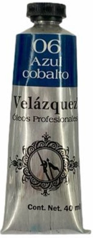 Pintura Oleo Velázquez Azul Cobalto 40ml T-14 Roel® P04001406 Tubo 7501858928759 01