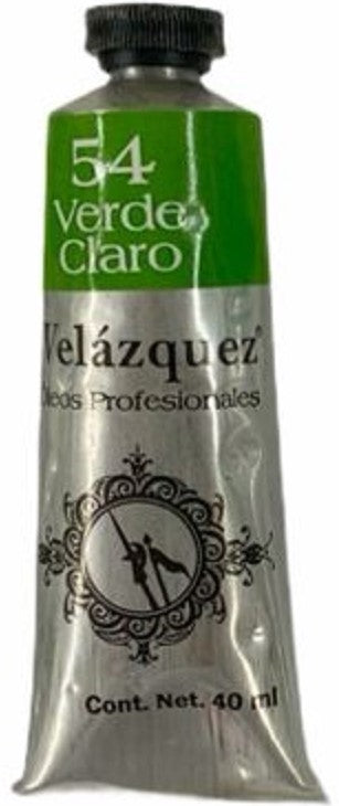 Pintura Oleo Velázquez Verde Claro 40ml T-14 Roel® P04001454 Tubo 7501858991531 01