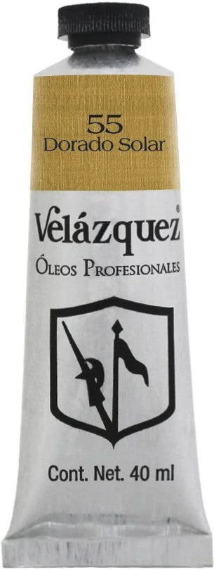 Pintura Oleo Velázquez Dorado Solar 40ml T-14 Roel® P04001455 Tubo 7501858991548 01