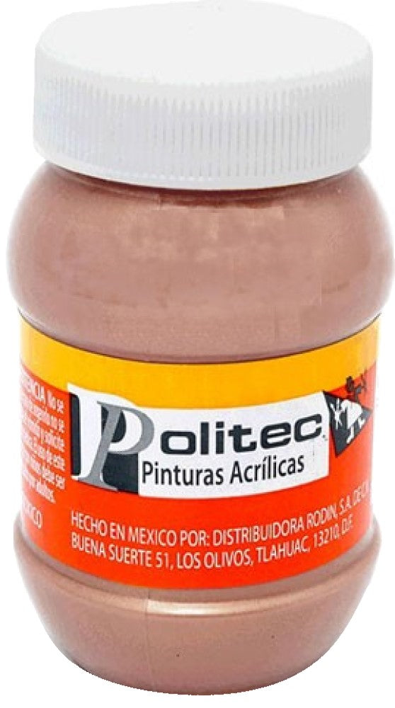 Pintura Acrílica Línea700 #702 Metálico 100ml Bronce Politec® Pieza 7501139195436 01 Imagen principal del producto