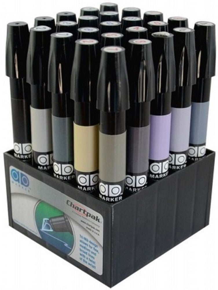 Marcador Chartpak AD™ Set E Warm-Cool Grays c/25 ChartPak® GRISES Conjunto 14173026071 01