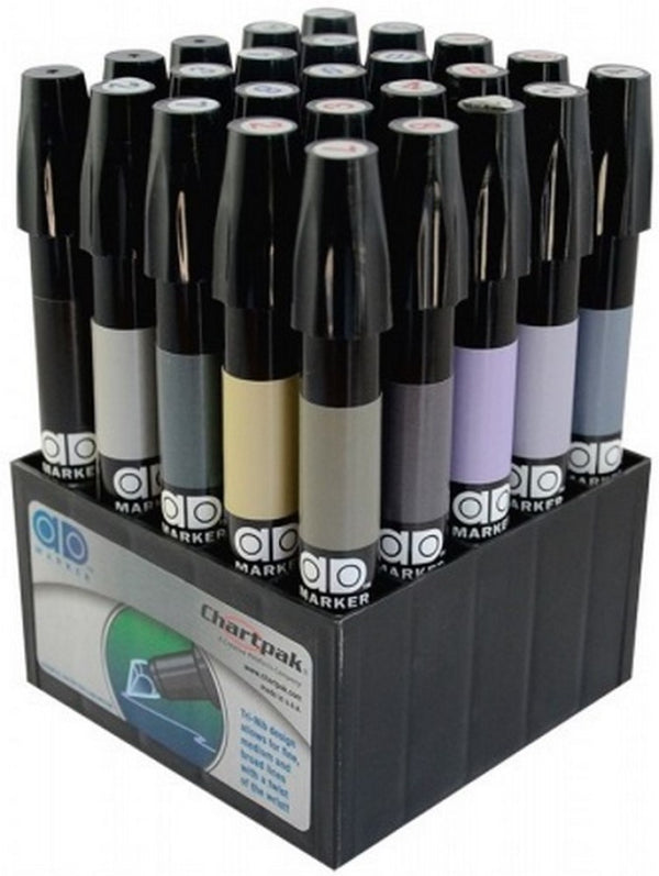 Marcador Chartpak AD™ Set E Warm-Cool Grays c/25 ChartPak® GRISES Conjunto 14173026071 01