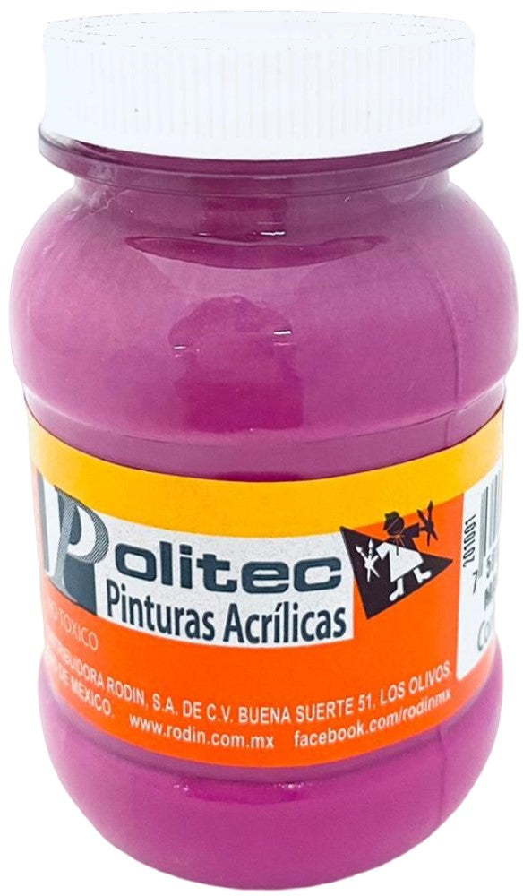 Pintura Acrílica Línea300 100ml Magenta Politec® #342 Pieza 7501230034238 01