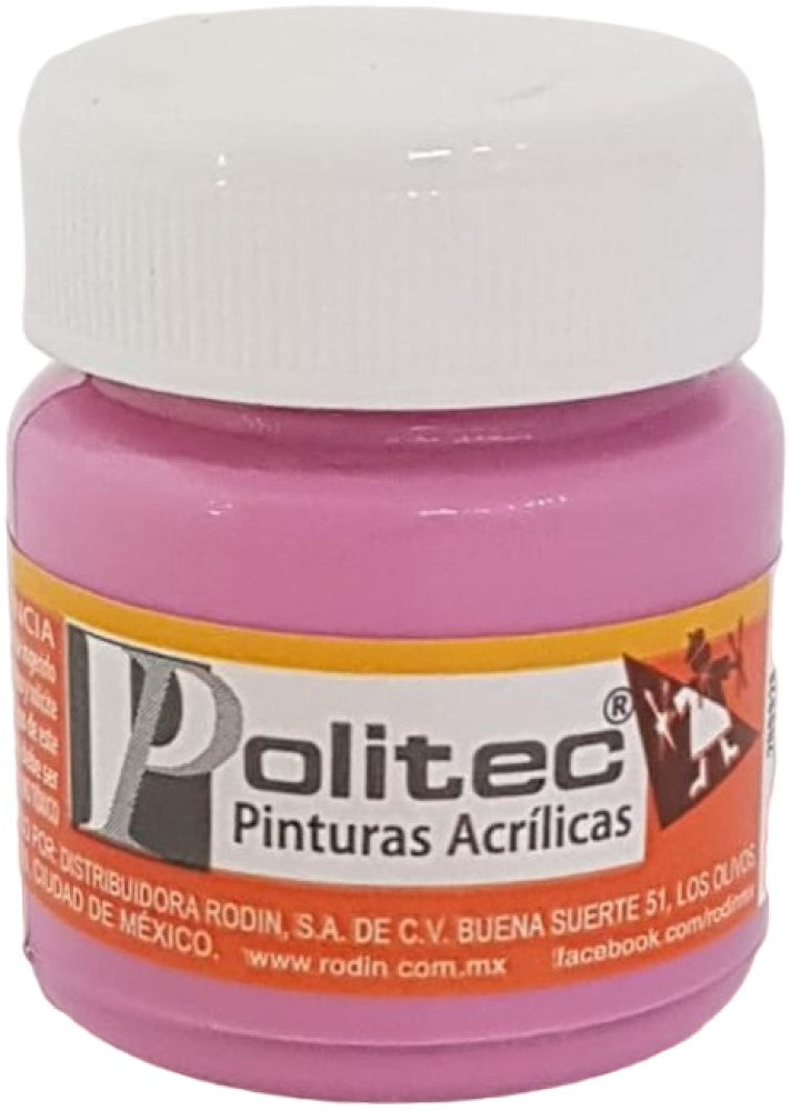 Pintura Acrílica Línea300 30ml Fucsia Politec® #343 Pieza 7501230034320 01