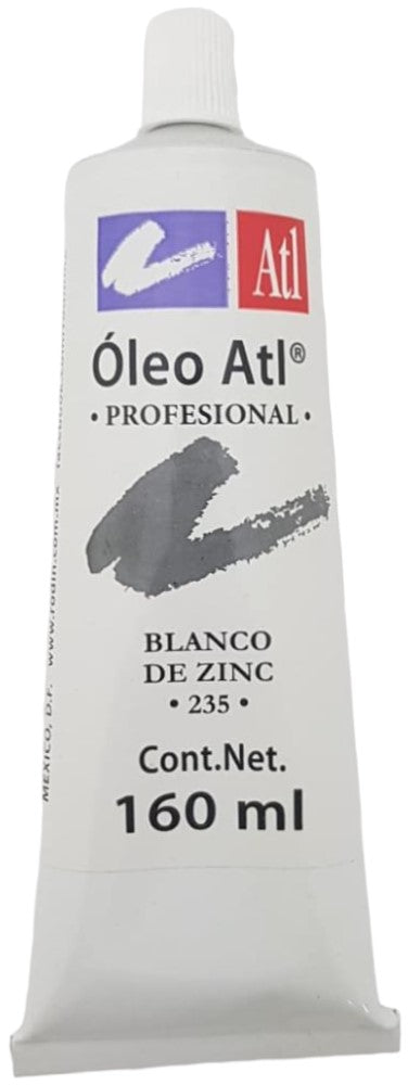 Pintura Oleo Atl 160ml Blancode Zinc Alt® T-40 235 Tubo 7501139111436 01