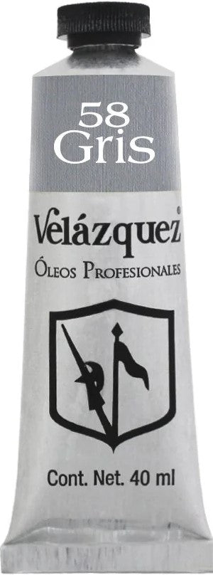 Pintura Oleo Velázquez Gris 40ml T-14 Roel® P04001458 Tubo 7501858992729 01