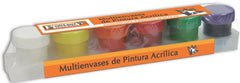 Pintura Acrílica Politec Multienvase c/6 25ml Colores (6) Politec® [Conjunto] 7501139116660