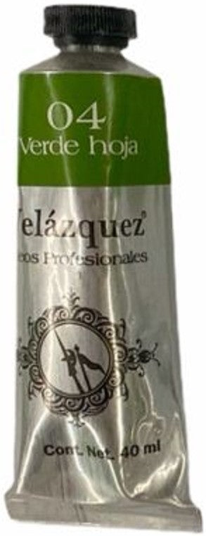 Pintura Oleo Velázquez Verde Hoja 40ml T-14 Roel® P04001404 Tubo 7501858972004 01