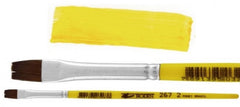Pincel p/Acuarela 267 Plano pelo de Pony #0 Amarillo Corto Rodin® 267-0 [Pieza] 7501139191780