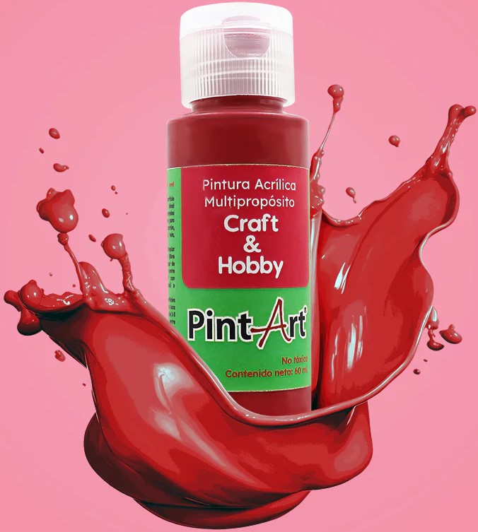 Pintura Acrílica Multiuso 60ml Rojo 307 PintArt® PPAMP06307 Pieza 7501858924874 01