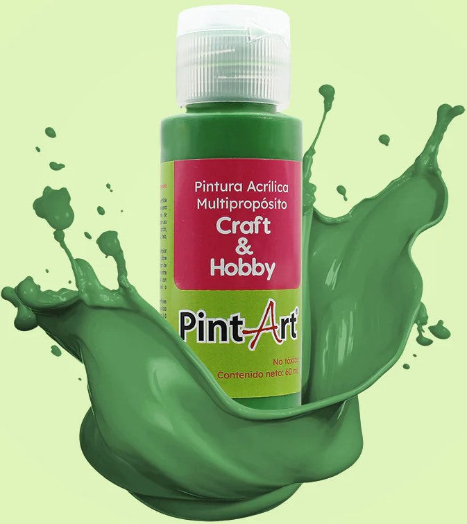 Pintura Acrílica Multiuso 60ml Verde Grama 917 PintArt® PPAMP06917 Pieza 7501858925000 01