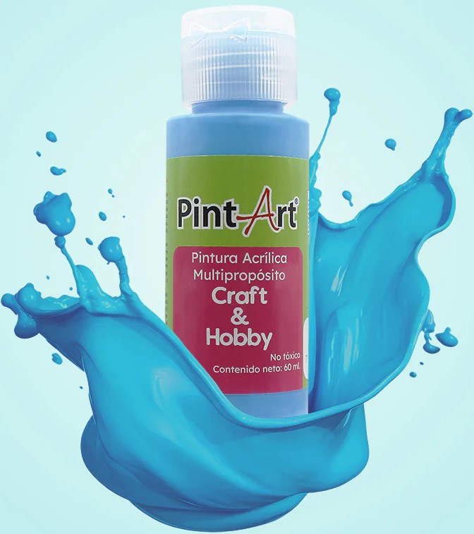 Pintura Acrílica Multiuso 60ml Azul Celeste 901 PintArt® PPAMP06901 Pieza 7501858924980 01