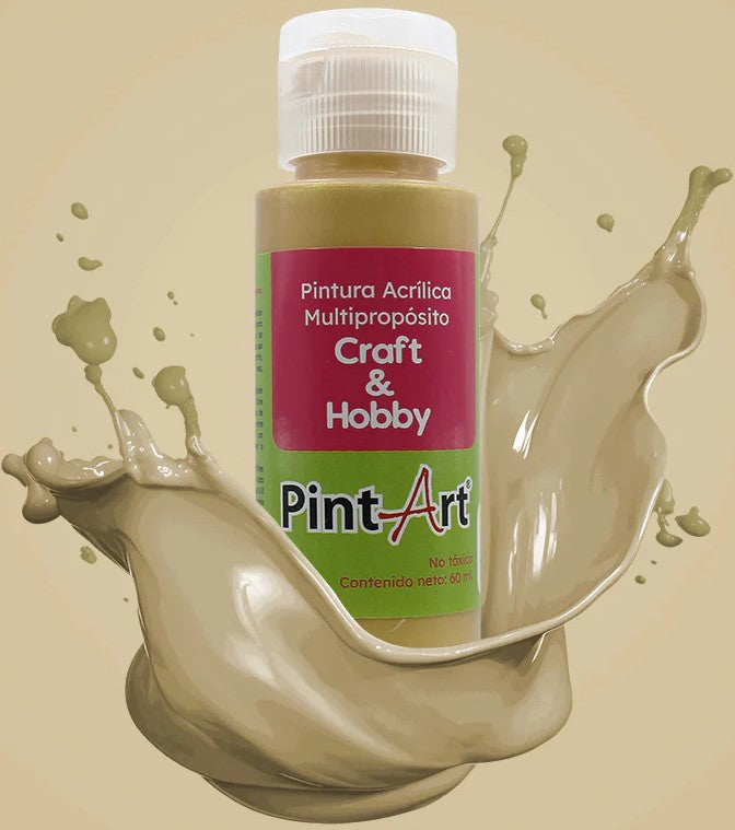Pintura Acrílica Multiuso 60ml Oro Rico 826 PintArt® PPAMP06826 Pieza 7501858925109 01