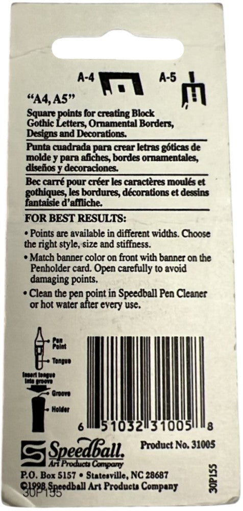 Caligrafía Plumilla A4/A5 Blíster(2) Speedball® [Paquete] 651032310058 2