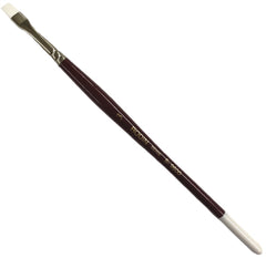 Pincel p/Acrílico 9600 Plano pelo Sintético #3 Rojo-Blanco Corto Rodin® 9600-3 [Pieza] 7501139128175