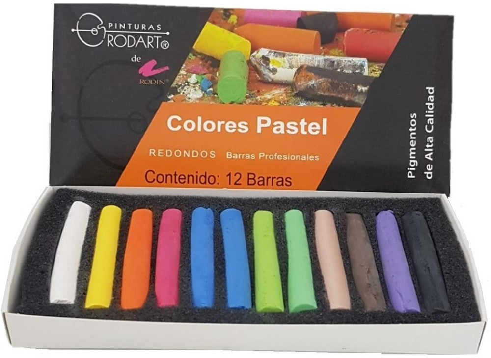 Barras Pastel Suaves Redondos Secos Colores Est.c/12 RODART® 13684 [Estuche] Imagen secundaria del producto