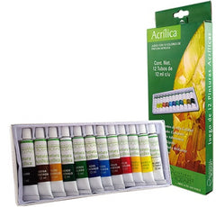Pintura Acrílica Rodart Acrilica Rodart c/12 12ml Colores RODART® [Conjunto] 7501139145486