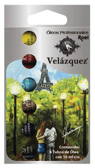 Pintura Oleo Velázquez Set 16ml Colores c/6 Roel® P04000B06 [Tubo] 7501858913724